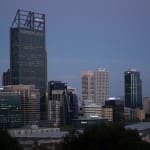 Perth city lights, NYE 2014